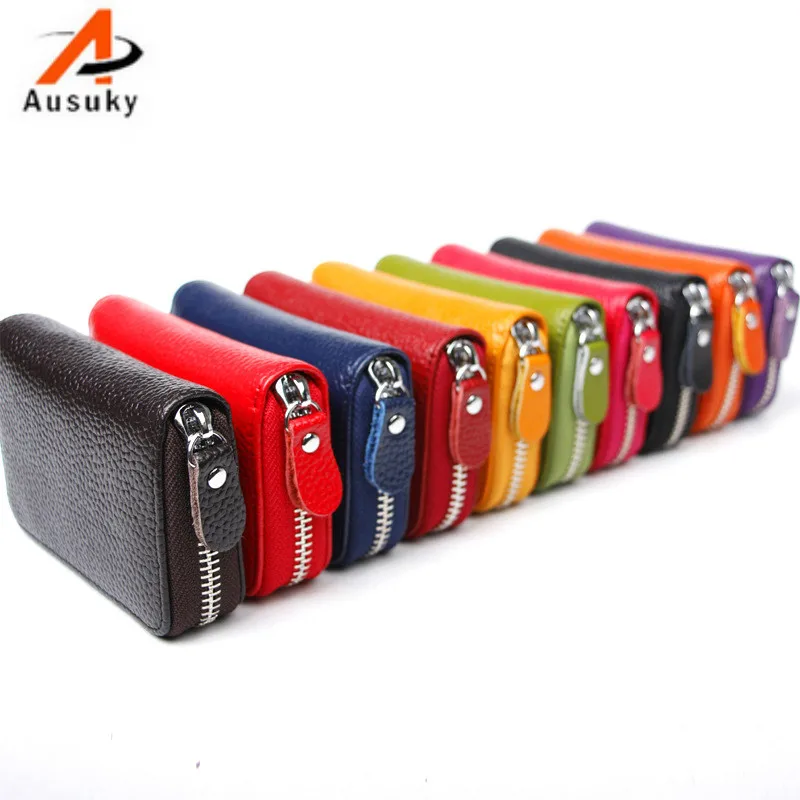 

New Car Key Wallets Men Key Holder Housekeeper Keys Organizer Women Keychain Covers Zipper Key Case Bag Pouch Purse Holder
