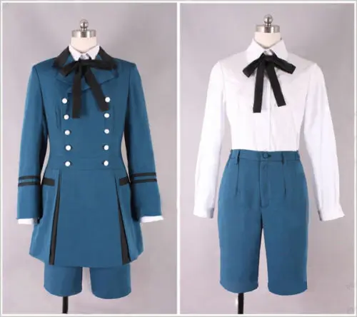 

New Black Butler Ciel Phantomhive I Cosplay Costume Blue Suit Customized