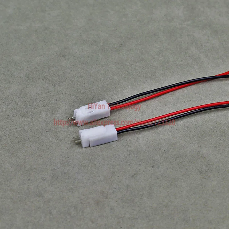 1000sets 2510 2.54mm Pitch Top Entry 2Pin Connector 100mm To 250mm with 1007 26AWG Electronic Wire Cable 2A Pin Header