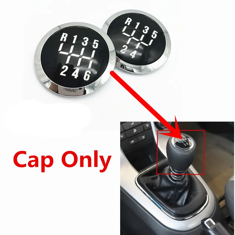 Couvercle de pommeau de levier de vitesse manuel à 5/6 vitesses, Badge emblème de remplacement pour Chevrolet Cruze 2008 2009 2010 2011 2012, accessoires de voiture