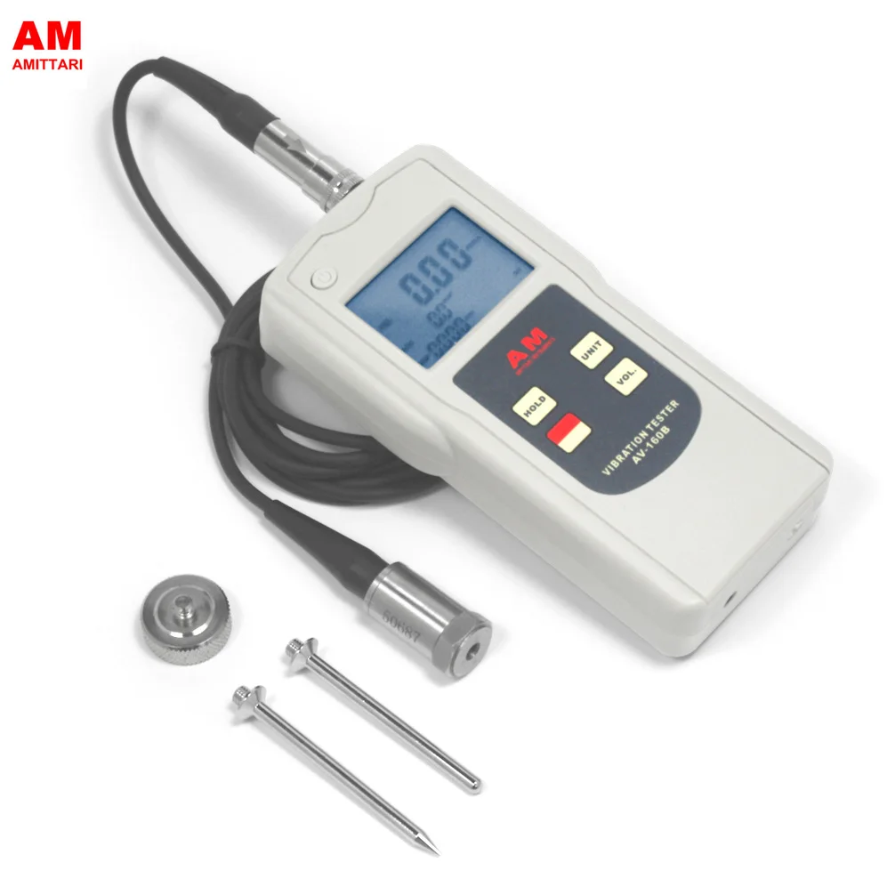 Genuine Brand AMITTARI Vibration Tester Meter Analyzer Simultaneously Dispaly Displacement Velocity Acceleration USB BLUETOOTH