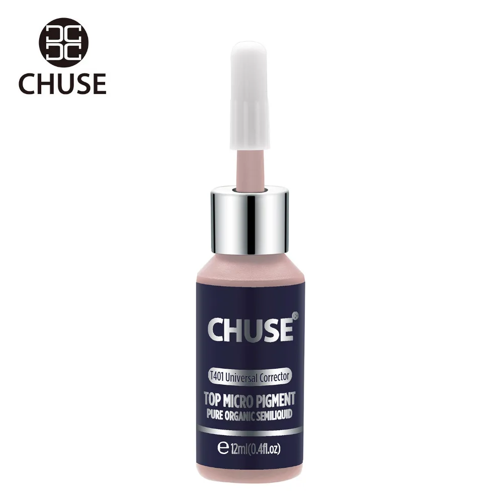 CHUSE Universal Corrector T401 Permanent Makeup Ink Lips Tattoo Ink Set Eyebrow Microblading Pigment Professional 12ML 0.4oz