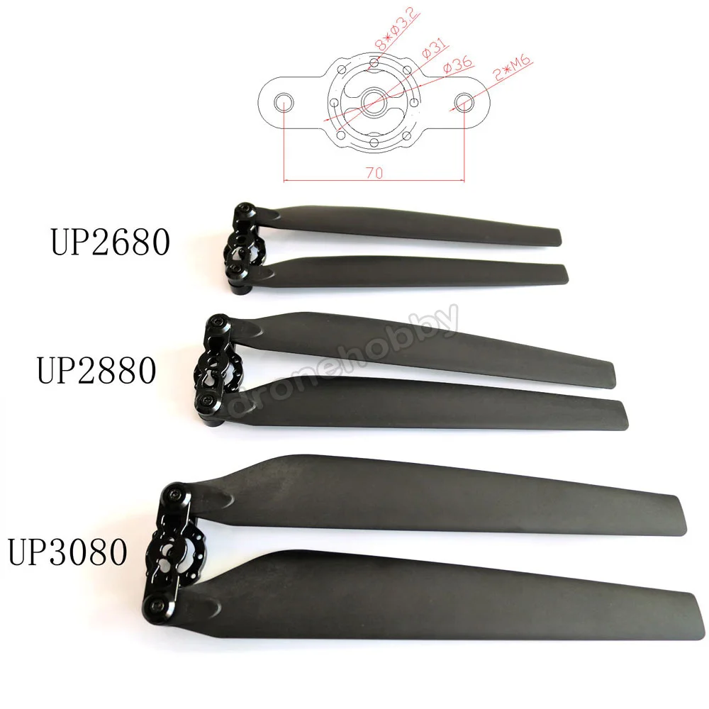 UP2680 / UP2880 / UP3080 Agriculture drone Carbon composite folding paddle UFUP 26 / 28 / 30 inch propeller for P80 8318 Motor