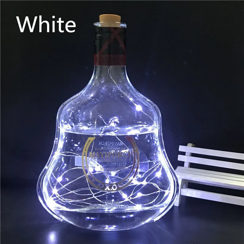 Wein Flasche Cork Geformte String Licht 2 m 20 LED Nacht Fee Licht Lampe Weihnachten für Weihnachten, Party, hochzeit urlaub dekoration