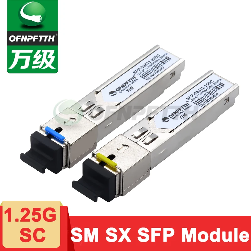 1.25G BIDI SC SFP Transceiver Module 20KM 1310nm/1550nm with DDM