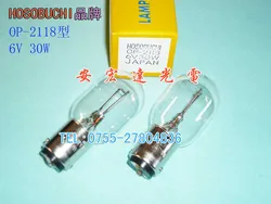 Hot Sale  Transparent Tungsten Halogen Lamp Indicator Light Hosobuchi Microscope Bulb Op2118 6v30w