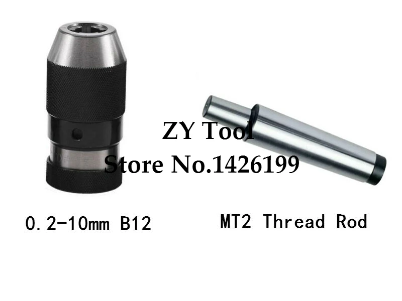 Automatic Locking Drill Chuck 0.2-10mm B12 and Thread taper shank link rod MT2 1-10, CNC, machine center, drilling machine