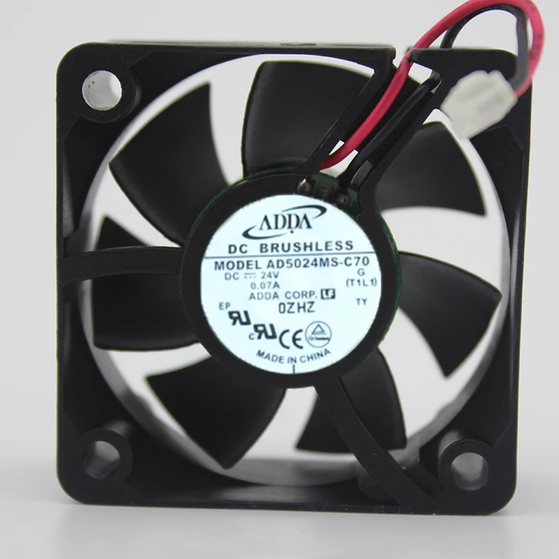 5020 AD5024MS-C70 24V 0.07A 2-wire 5CM inverter Industrial computer fan