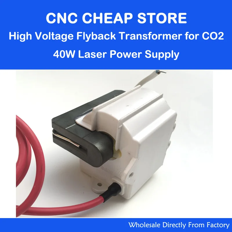 High Voltage Flyback Transformer 40W for CO2 Laser Tube Power Supply MYJG-40 K40 3020 3040 Laser Engraving Cutting Machine