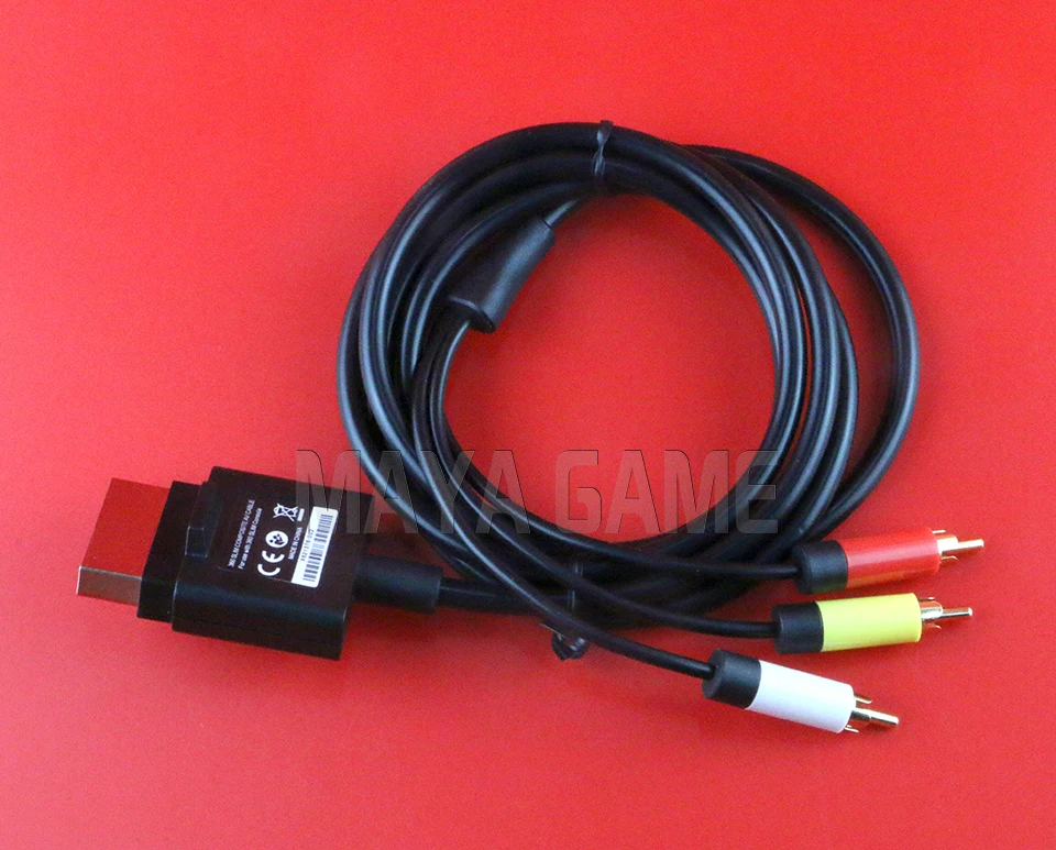 OCGAME 12 шт./лот высококачественный HD TV Композитный Аудио Видео AV кабель для Xbox360 xbox 360 Slim