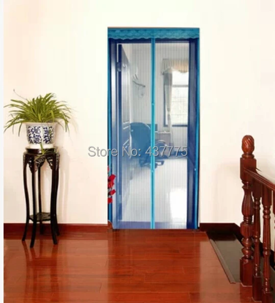 Two soft screen door magnetic stripe anti mosquito net curtain anti-mosquito screens magnetic soft gauze curtain bag mail