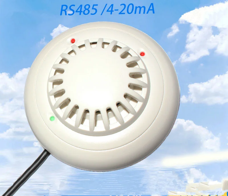 0-5000PPM Smoke Sensor Transmitter Detector Fire Alarm Smoke Collecting Current 4-20mA RS485 Sensor 100PPM Measure Smoke Sensor