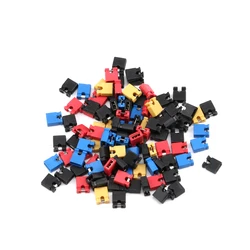 100pcs Pin Header Jumper blocks Connector 2.54 mm for 3 1/2 Hard Disk Drive CD/DVD Drive Motherboard and/or Expansion Car