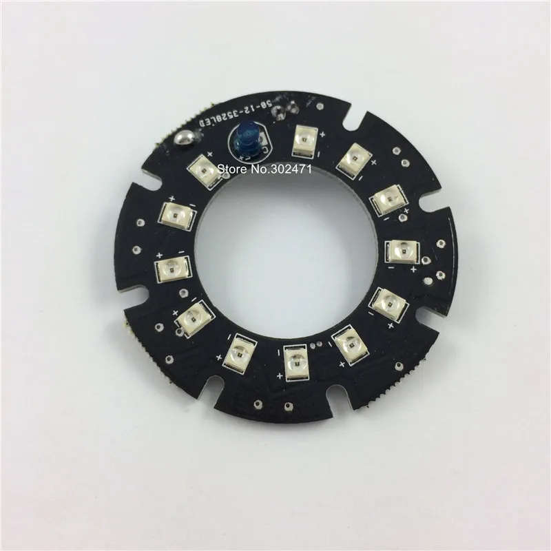 Infrared 12 IR LED board for CCTV Cameras night vision (small  F24-F45mm) SMT3528 LED