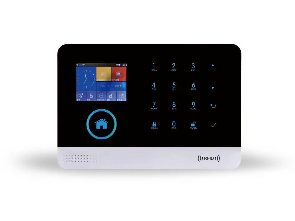 

2.4 Inch GSM/WIFI/GPRS/3G Burglar Alarm System App Remote Control