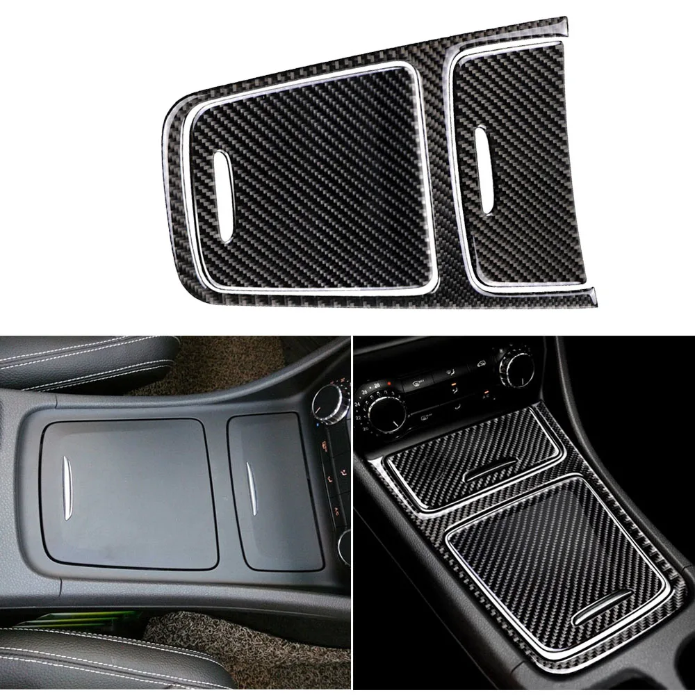 

Carbon Fiber Central Control Panel Cigarette Ashtray Cover Sticker For Mercedes-Benz A Class (13-18) CLA (13-18) GLA (13-18) New