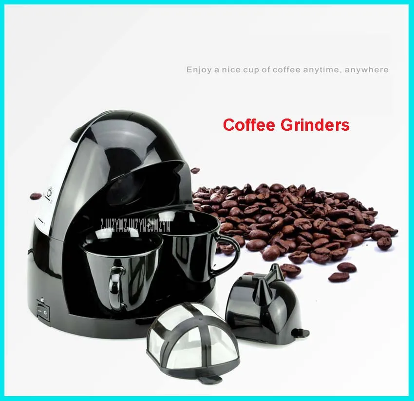 220V/50Hz Fully Automatic Coffee Machine 2 Cups Coffee Machine for American Coffee Machines food grade PP material C-001 250ml