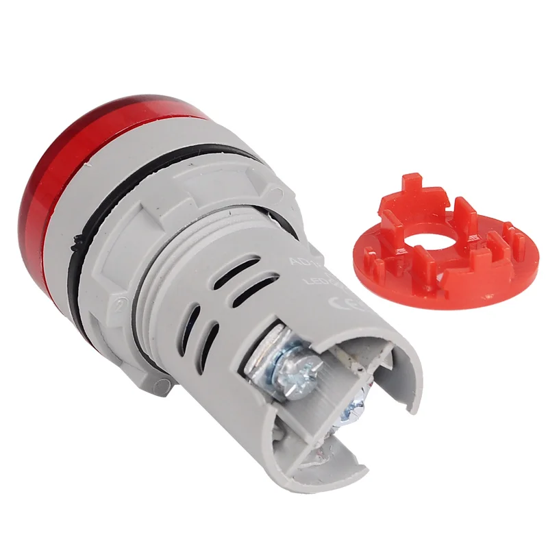 Indicador de medidor de frecuencia de CA Hertz eléctrico, pantalla Digital LED de 22mm, lámpara de señal, luces, probador, rango de medición combinado 20-75Hz