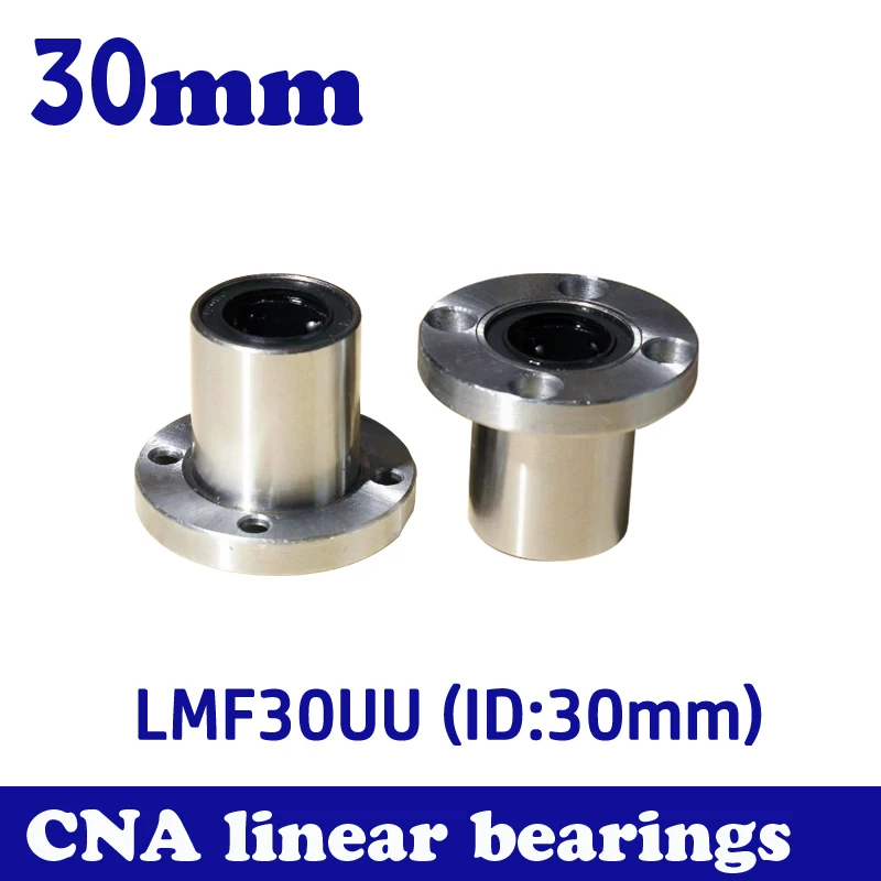 

4pcs/lot LMF30UU 30mm Flange Linear Ball Bearing For 30mm Linear Shaft CNC Free Shipping