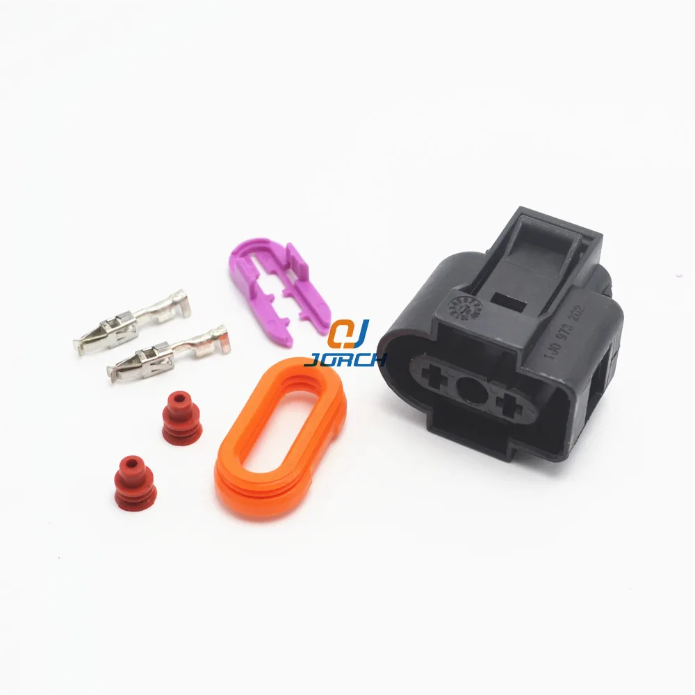 2 Pin Auto Sensor Connector Plug 3.5 Series Waterproof Wire Connectors for VW Golf Jetta Passat 1J0973202