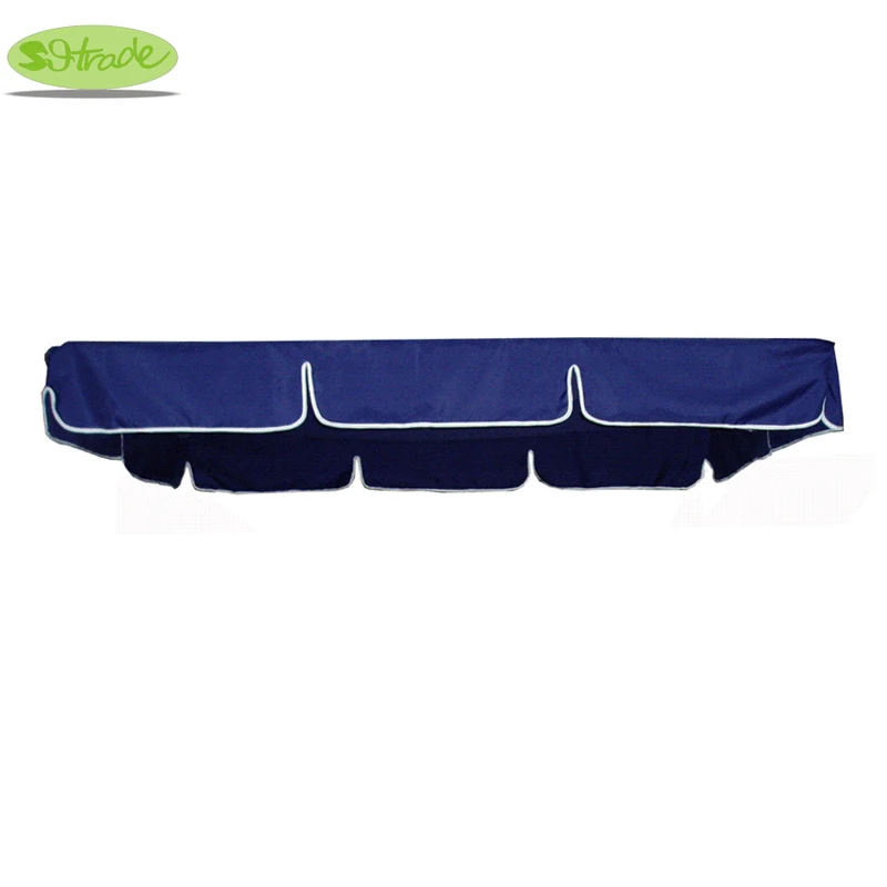 Navy Blue Polyester Fabric Canopy for 3 Seater Porch Swing Chair and Bed,Waterproof Custom Made Canopy,Replacement Top Fabric