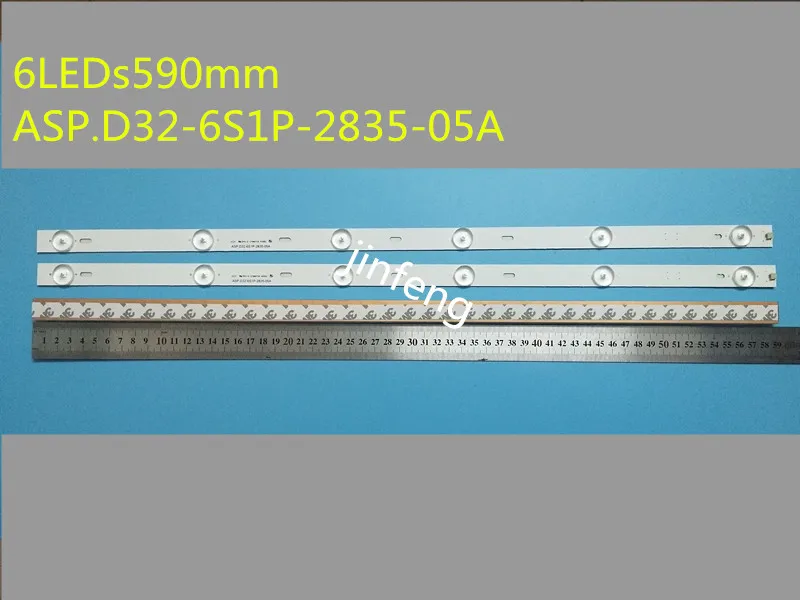 18Pcs/Lot6LED S590mm ASP.D32-6S1P-2835-05A