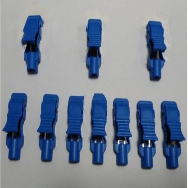 10pcs/set Free Shipping 4.0 Banana to Snap/Button Adult ECG Clips Adapter, ECG Cable Accessories