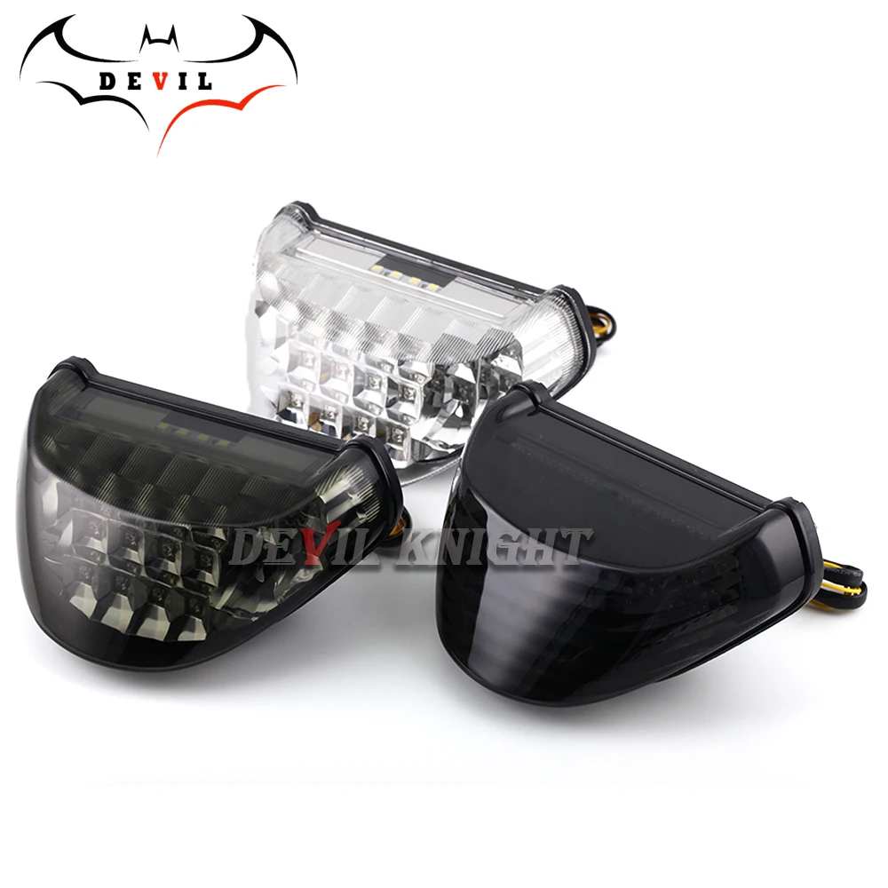 For 00-05 Kawasaki Ninja ZX12R ZX 12R LED Tail Brake Light Rear Turn Signals Indicator Integrated Lamp 2000 2001 2002 2003-2005