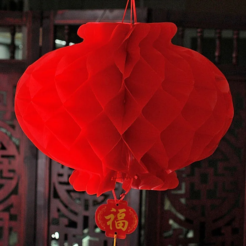 500pcs New Year Christmas Decoration Waterproof Red Chinese Paper Lanterns For Outdoor Hanging Festival Lantern ZA4921