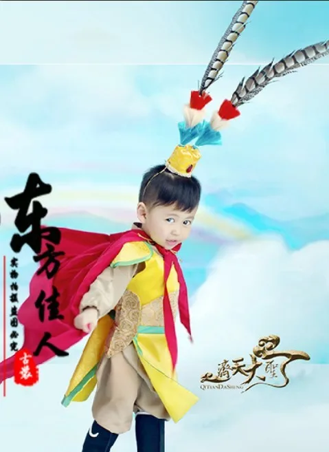 QiTianDaSheng Monkey King The Pilgrimage to the West Little Boy Costume Ancient Chinese Costume Exhibition Costume Boy