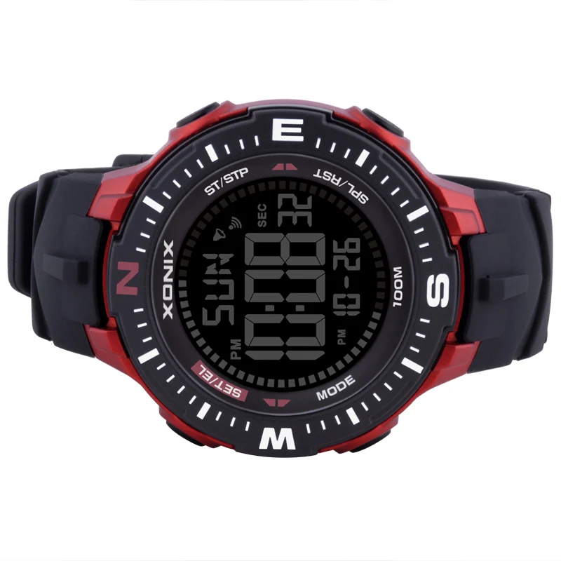 GOLDEN New Fashion Casual Men Sports Watches Waterproof 100m Outdoor Stopwatch Countdow Digital Swim Diver Wristwatch NK