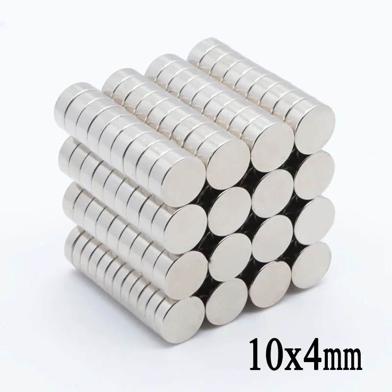 50ks 10x4 mm N35 malý kolo magnety super silná blok řemeslo řídký země neodynium magnetem 10mm x 4mm