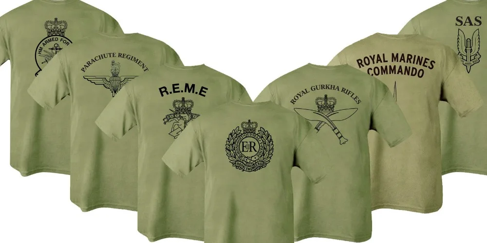 HMRC Para REME RGR RMC SAS RE Army T shirt Men casual tee USA Size S-3XL