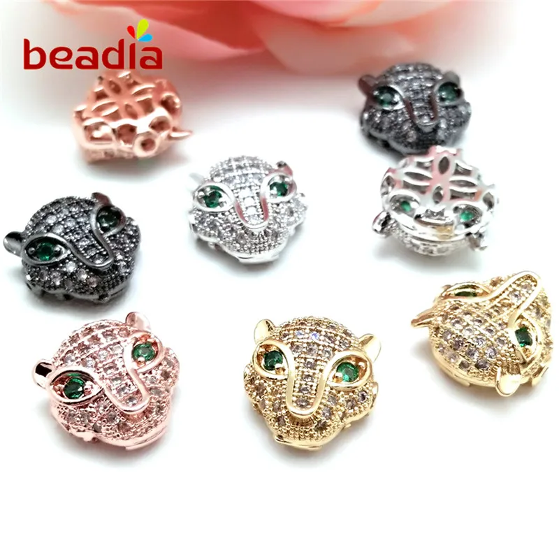 New Fashion Copper Alloy Crown Geometric Beads Electroplated Colors Vintage Charms For DIY Jewelry Making Accessories Bracelets