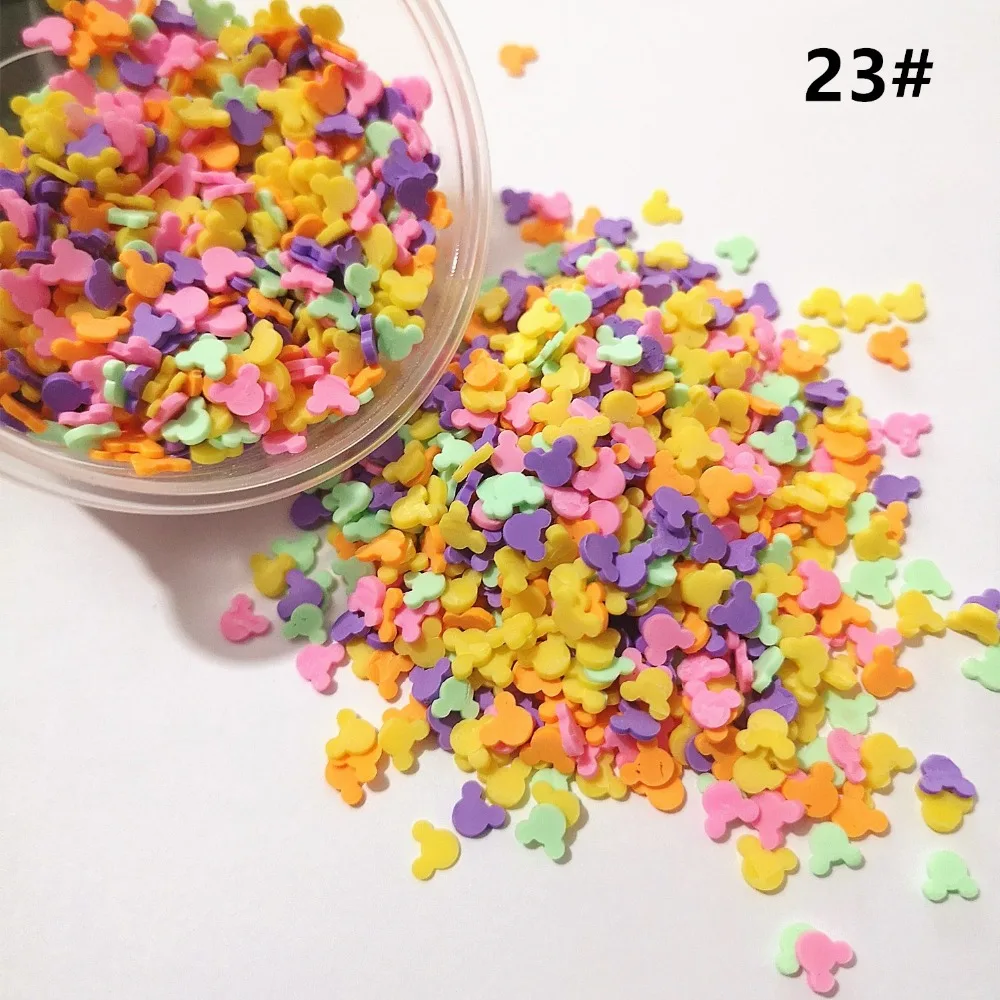 20g Polymer Clay Streusel Bunte süße gefälschte Fruchtzucker Schokoladenkorn Simulation Lebensmittel Heimdekoration Puppenhaus – Detail 23
