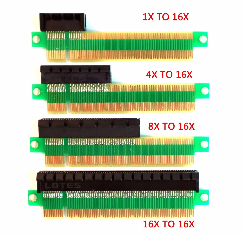 2018 nowy PCIe PCI-E 3.0x1x4x8x16 kobieta do x16 mężczyzna karta graficzna ochrona Adapter PCB pci express karta testowa dla GTX1080