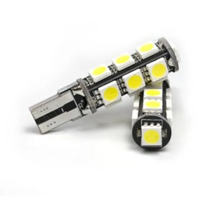 1pcs T10 W5W 194 501 158 168 Light 5050 SMD 13 LED Xenon White Car Auto Side Bulb lamp