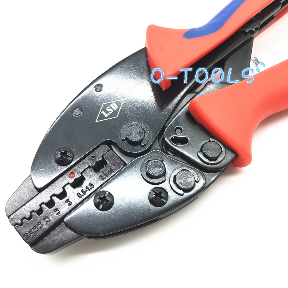 S-06WF2C Hand crimping tools ratchet crimping pliers for 0.5-2.5mm² wire-end ferrules and insulated cable connector 20-13AWG