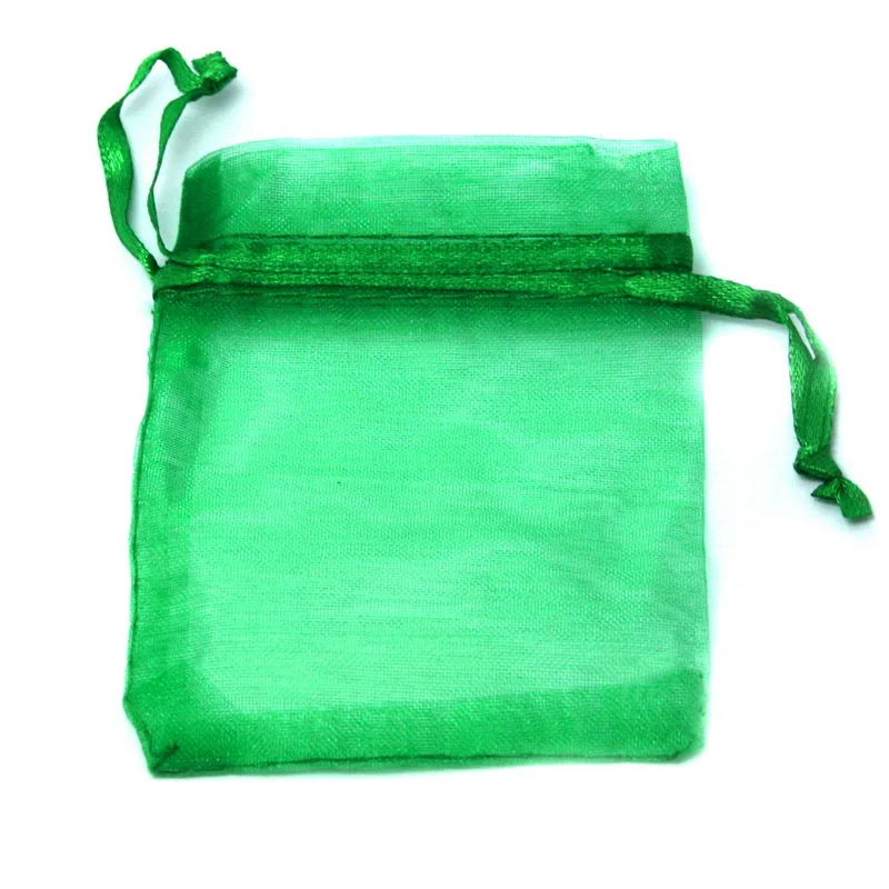 7-23cm Mix Size 16colors 10pcs/lot Small Organza Bags Favor Wedding Christmas Gift Bag Jewelry Packaging Bags & Pouches