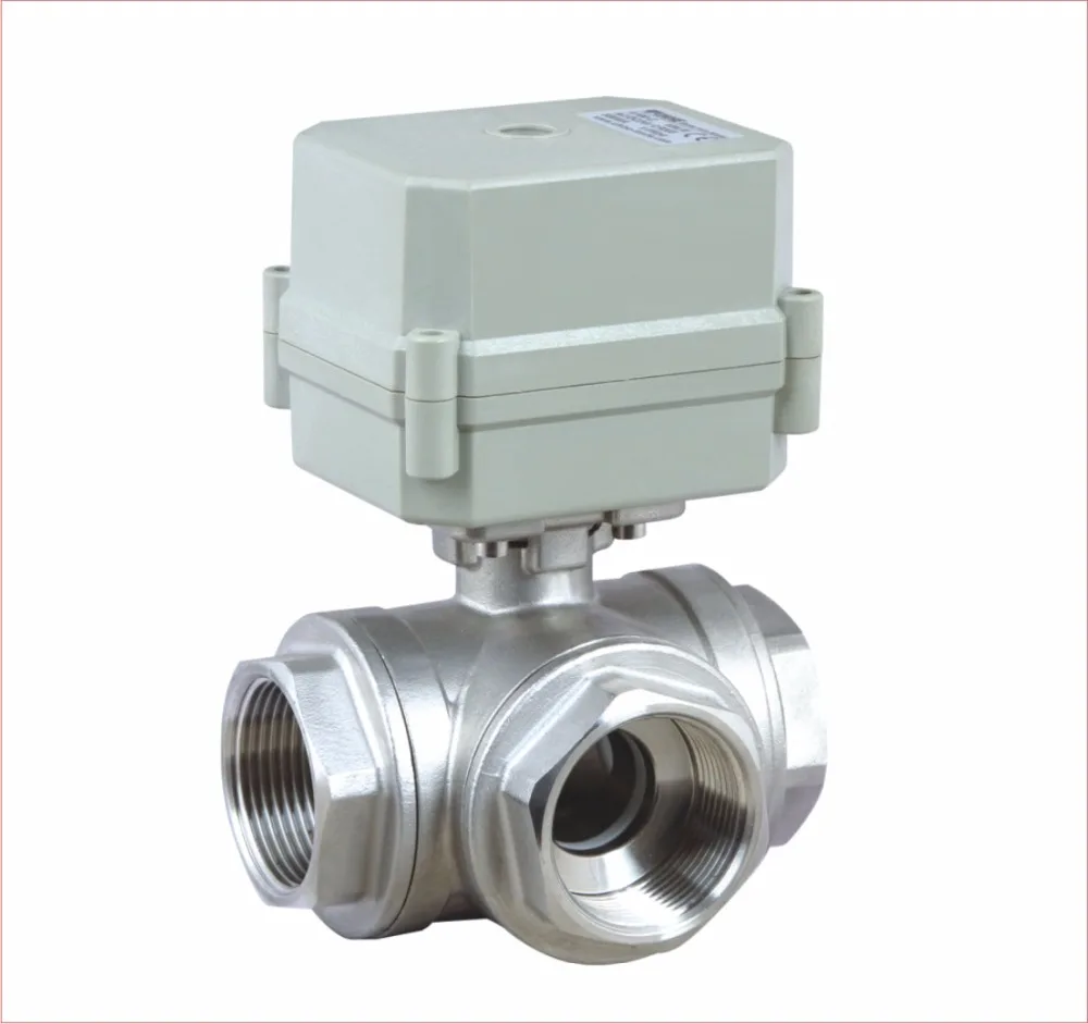 AC110V-230V Power Failure Open/Close Valve 3 Way SS304 DN25 BSP/NPT 1'' Solenoid Valve For Water Control CE/IP67