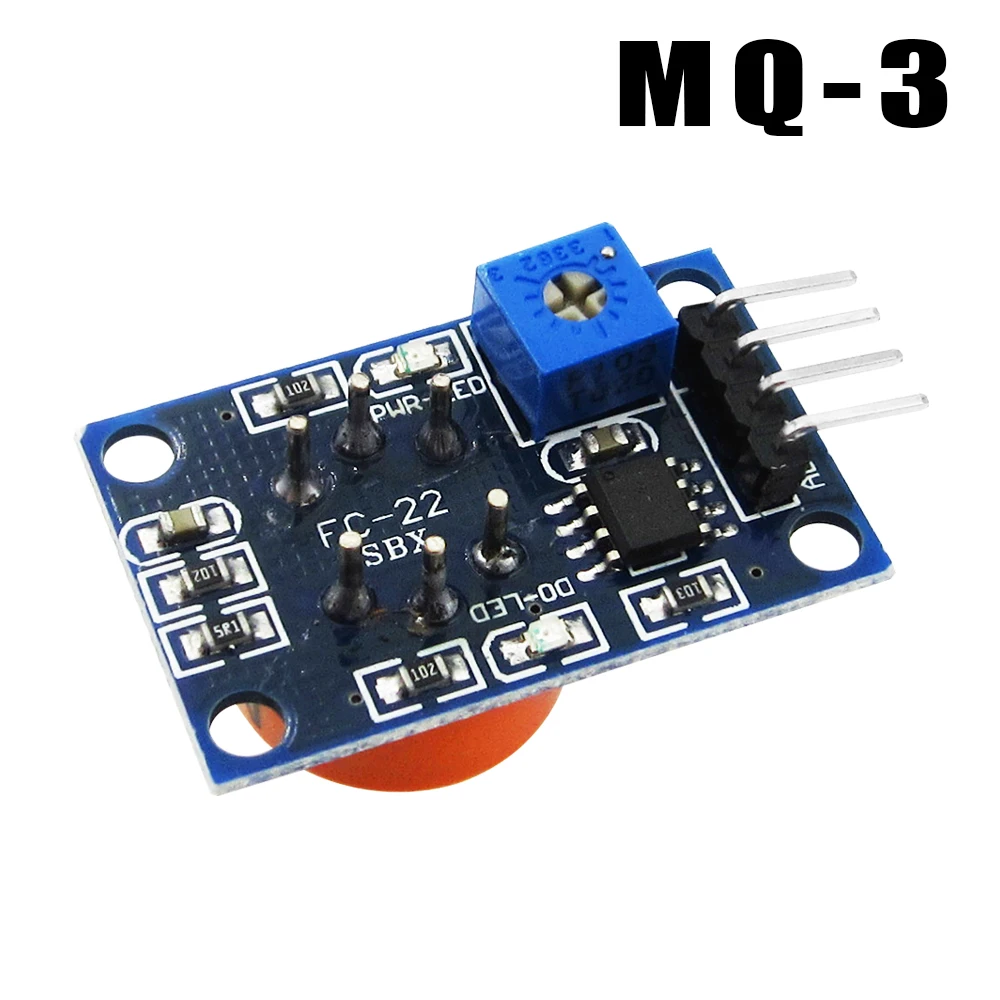 HAILANGNIAO 10Pcs MQ-3 Alcohol Ethanol Sensor Module Gas Detector Sensor MQ3