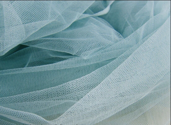 

5 meters 155cm 61"width medium hard ice blue mesh fabric girl princess skirt dress clothes materials LX61