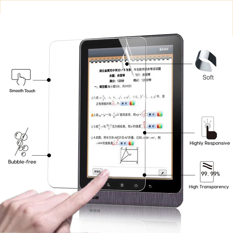 

Best high Clear Glossy screen protector film For BBK H7 8.0 inch tablet front HD lcd screen protective films in stock