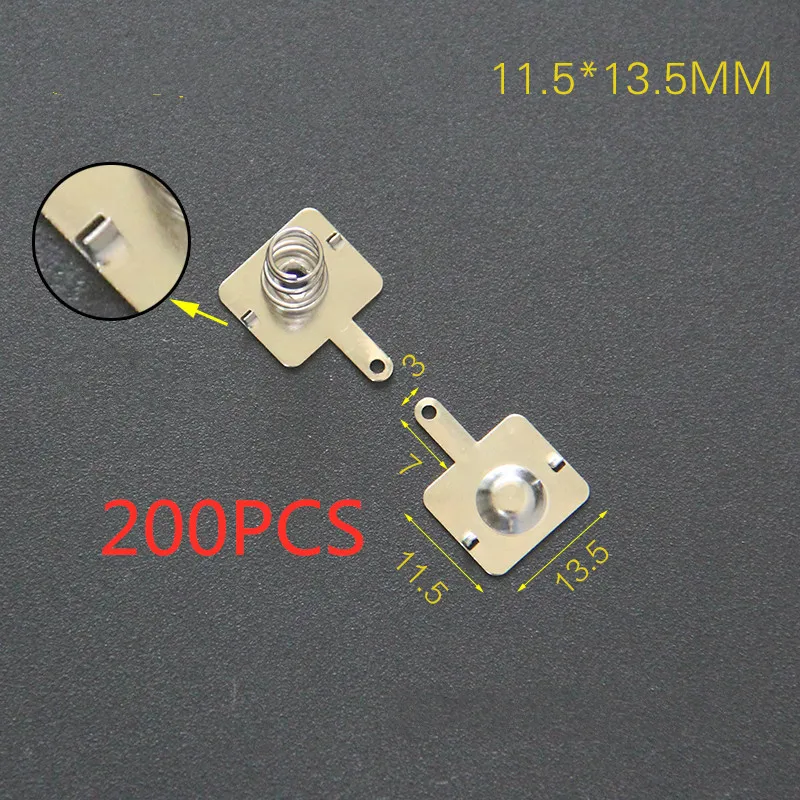 200PCS AA No. 5 battery chip 11 * 13 / 13.5 / 29MM spring contact piece battery box positive and negative monopolar battery