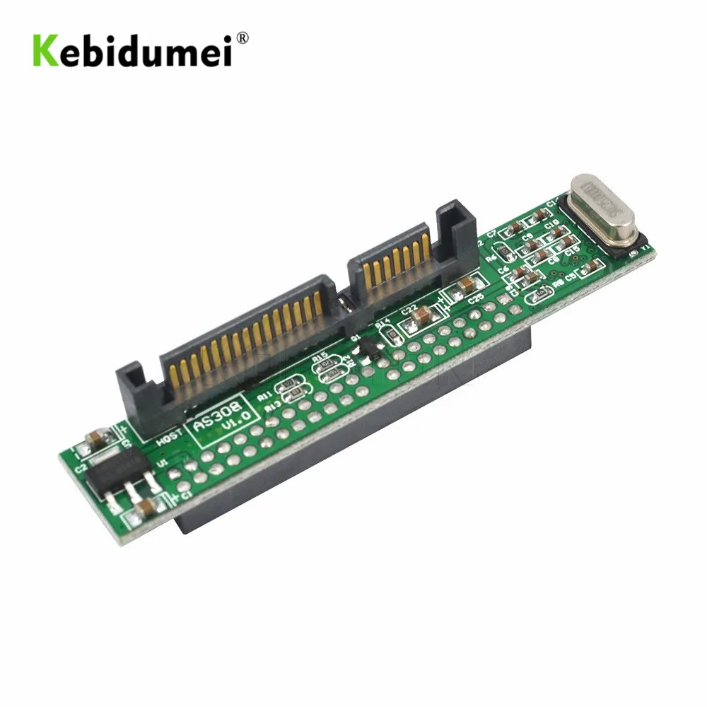 kebidumei IDE to Sata 44 pin 2.5 PC Adapter Converter 1.5Gbs Serial Adapter Converter for ATA 133 100 HDD CD DVD Serial Hard Dis