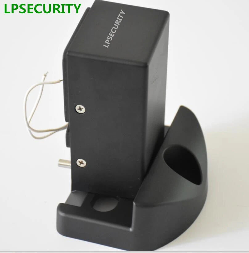 LPSECURITY Waterproof swing gate electrical lock deadbolt for swing gate opener/EXTERIOR STRIKE FOR SWING GATE LOCK BLACK