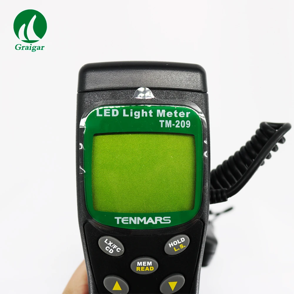 TENMARS TM-TM-209 Digitale HA CONDOTTO LA Luce Misuratore di Livello 400,000 Lux FC di misura Lux meter