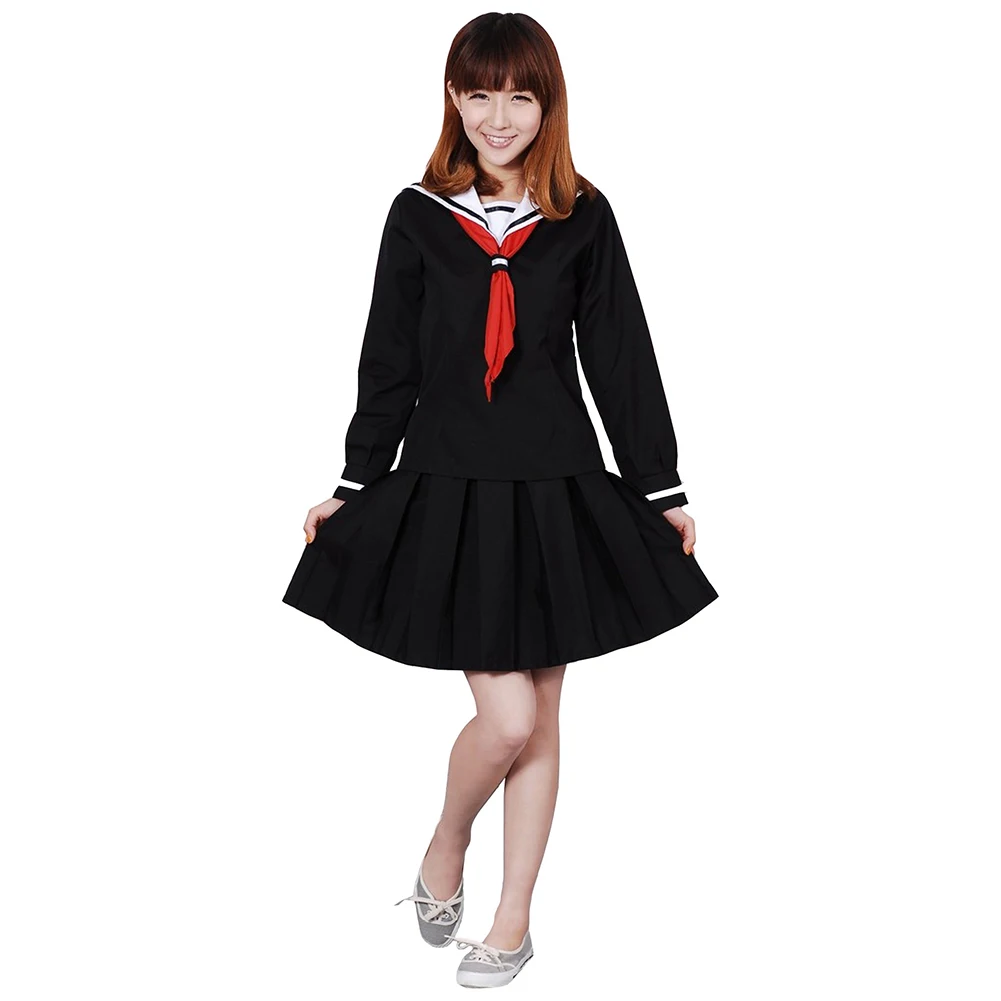 

Brdwn Hell women's Enma Ai School Uniforms Sailor Suits Cosplay Costume Eur Size (top+skirt+bowtie)