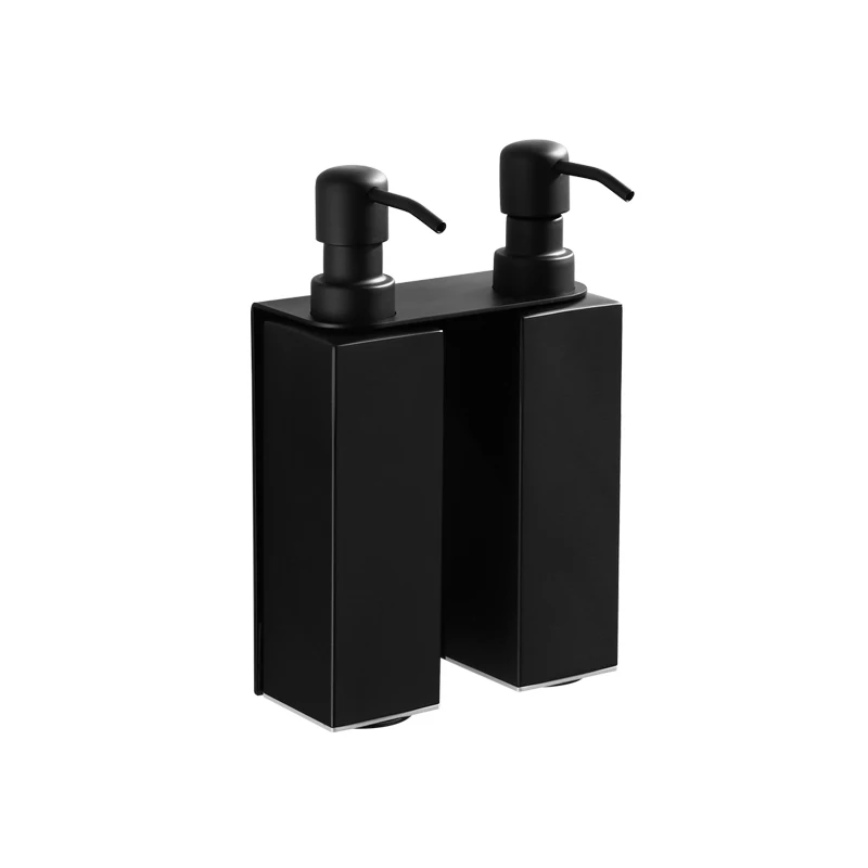 

Soap Dispenser Wall mounted Black bathroom Hand Liquid Soap Dispenser/kitchen soap dispenser 304 Stainless Steel Shampoo bottles