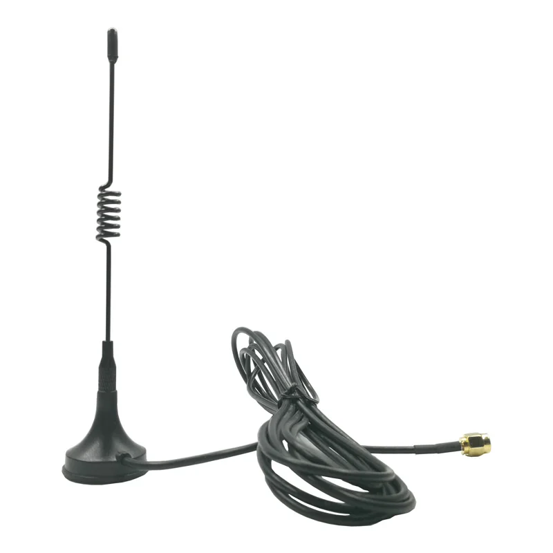 5 Stück/Los 433Mhz Saugnapf-Antenne LoRa Verstärkung 5dbi/12dbi SMA Stecker Magnetfuß 3 Meter Kabel IOT Signalverstärker Drahtloser Repeater – Detail 10